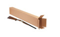 14" x 4" x 52" Kraft Corrugated Cardboard Side Loading Shipping Boxes, Picture Frame Boxes