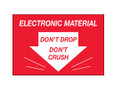 "Don't Drop Don't Crush - Electronic Material" Shipping and Handling Labels