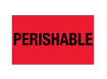 "Perishable" (Fluorescent Red) Labels Shipping and Handling Labels