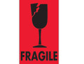 "Fragile" (Fluorescent Red) Labels Shipping and Handling Labels
