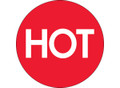 "Hot" (High Gloss) Labels Shipping and Handling Labels
