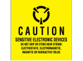 "Sensitive Electronic Devices" (Fluorescent Yellow) Labels Shipping and Handling Labels