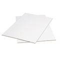 42" x 42" (ECT-32) White Corrugated Cardboard Sheets