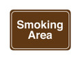 6" x 9" "Smoking Area" Universal Instructional Facility Sign