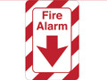 9" x 6" "Fire Alarm" Universal Instructional Facility Sign