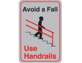 9" x 6" "Avoid a Fall..." Universal Instructional Facility Sign and Graphics