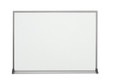 3' x 2' White Melamine Dry Erase Board with Marker Tray and Factory Mounted Hangers