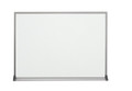 4' x 3' White Melamine Dry Erase Board with Marker Tray and Factory Mounted Hangers