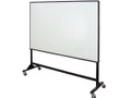 6' x 4' White, Magnetic Dry Erase Bulletin Board with Casters