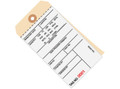 6 1/4" x 3 1/8" 2 Part Carbonless Inventory Tags (6000-6499), Perforated Paper, 10 Point Manila Card Stock