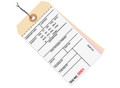 6 1/4" x 3 1/8" 3 Part Pre-Wired Carbonless Inventory Tags (8500-8999), Perforated Paper, 10 Point Manila Card Stock