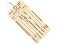 6 1/4" x 3 1/8" Pre-Wired 1 Part Stub Style Inventory Tags (2000-2999), 10 Point Manila Card Stock