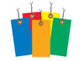 4 1/4" x 2 1/8" Pre-Wired Colored Tyvek® Shipping Inventory Tags are Tough Durable / Tear, Chemical, Moisture and Mildew Resistant.