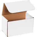 10" x 6" x 5" (ECT-32-B) White Corrugated Cardboard Mailers