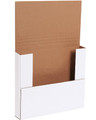 12" x 10 1/2" x 2" White Easy-Fold Mailers 50/Bundle