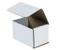 5 1/2" x 3 1/2" x 3 1/2" (ECT-32-B) White Corrugated Mailers