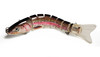 Trout Swimbaits, 5.5" 8 Segments. 2 Lures, 2 colors. Soft Tail, 2/pack.