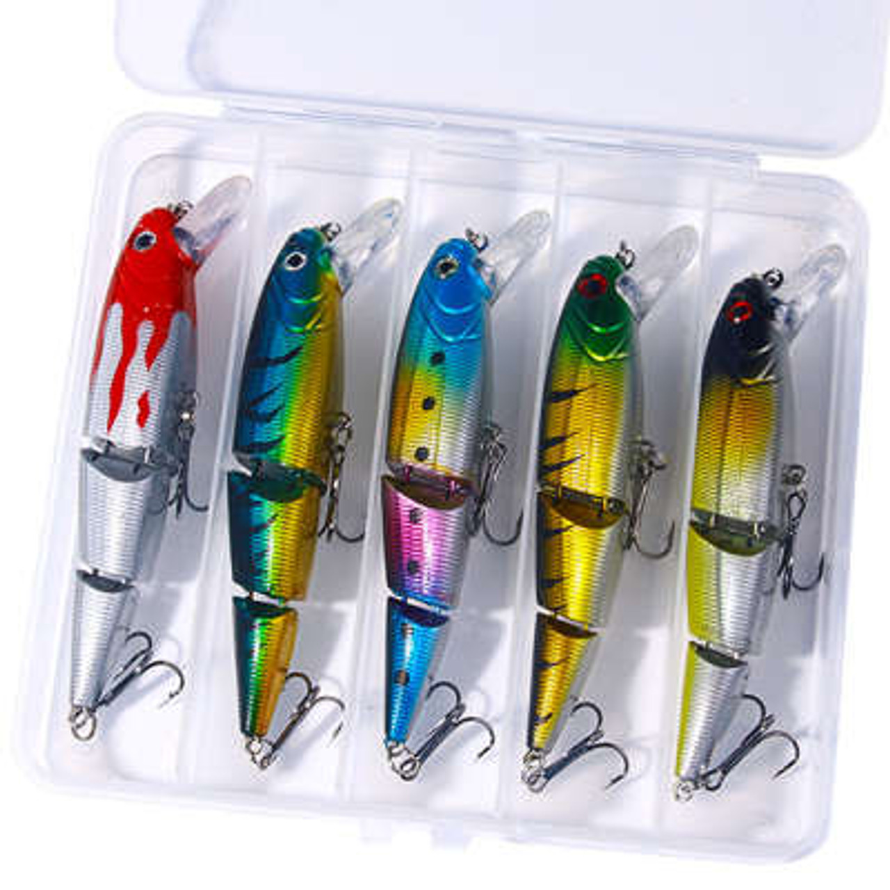 Kangkang@ Set Of 5 Mini Minnow Ultralight Fishing Lures & Luminous Fishing  Bait Traps