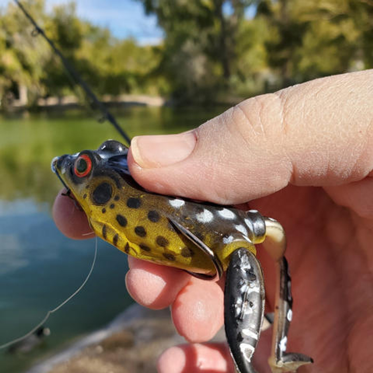Lifelike Soft Frog Fishing Lure Soft Plastic Bait Top Water