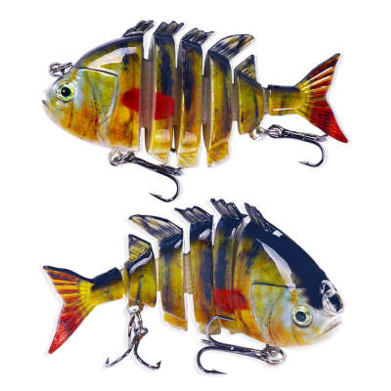 3 Pack! 3.12 Bluegill Swimbaits 6 segments. 3 colors. 3 lures in