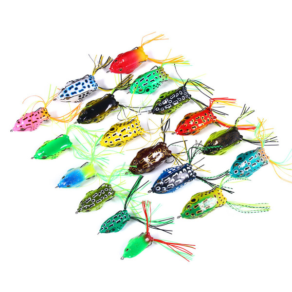 Frogs, frog lure, frog bait, snake head frog, pointed nose frog, soft body lure