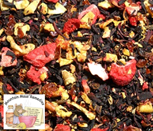 Hibiscus Strawberry Herbal Tea Blended