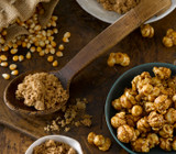 Overhead view of CaramelCrisp with ingredients
