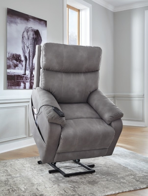 シラーペルビアナ Ashley Next-Gen Durapella Sand Power Lift Recliner on sale at