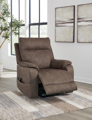 Ashley Crestmeade Espresso Power Lift Recliner on sale at Bargains