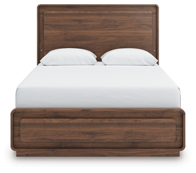 Ashley Hollinaze Walnut Brown Queen Panel Bed on sale at Bargains