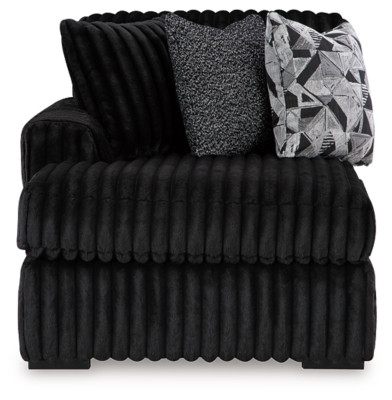 Ashley Midnight-Madness Chocolate 3-Piece Sectional with Chaise