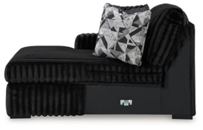 Ashley Midnight-Madness Chocolate 3-Piece Sectional with Chaise