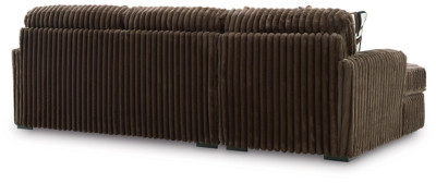 Ashley Midnight-Madness Chocolate 2-Piece Sectional Sofa with