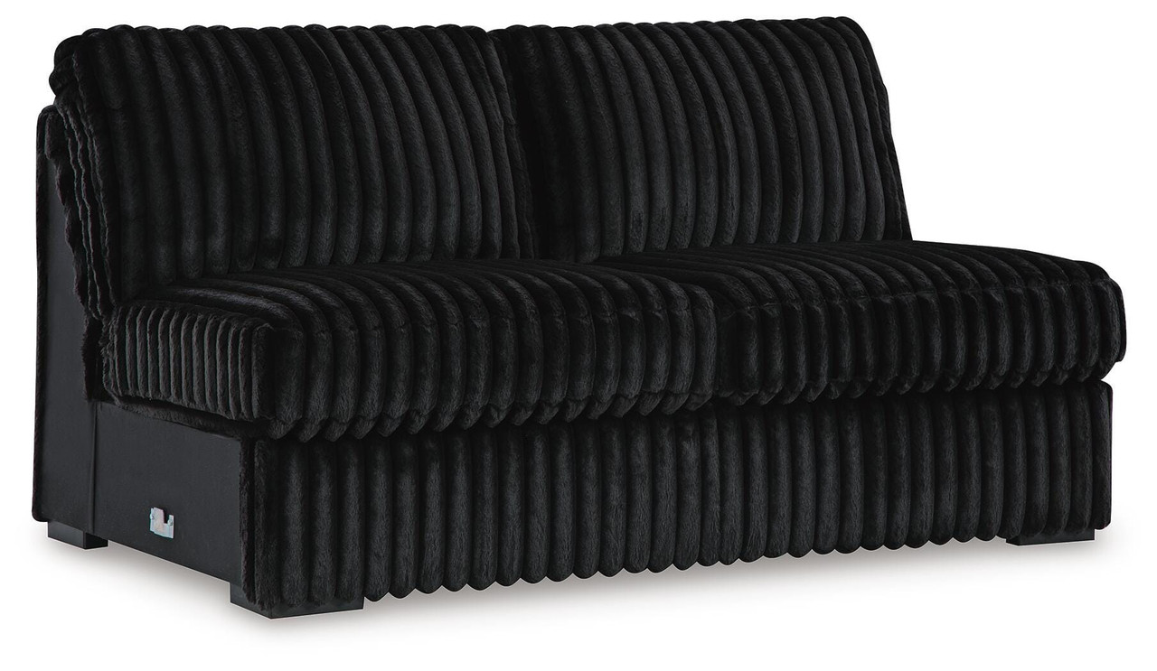 Ashley Midnight-Madness Onyx 3-Piece Sectional with Chaise 98103