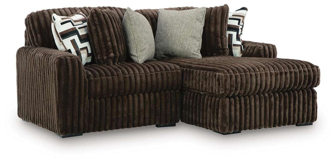 Ashley Midnight-Madness Onyx 2-Piece Sectional with Chaise 98103