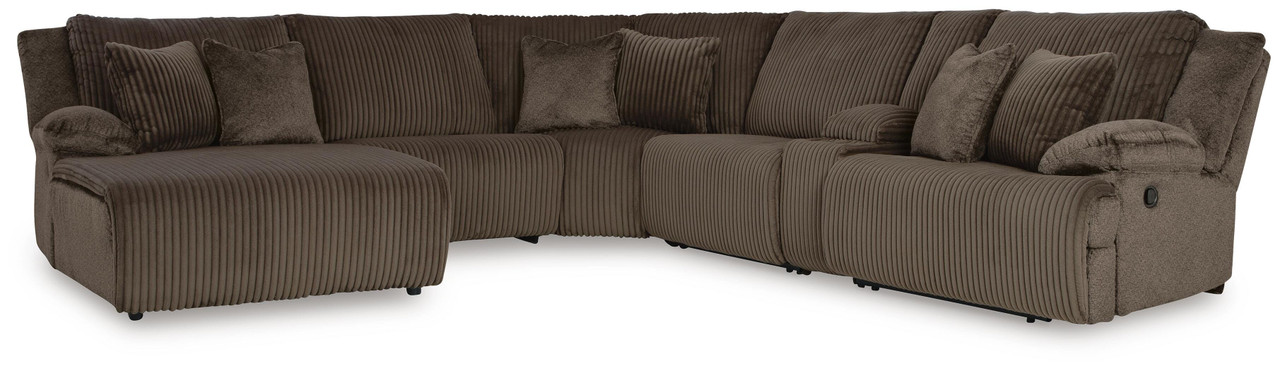 Ashley Top Tier Alloy 6-Piece Reclining Sectional with Chaise