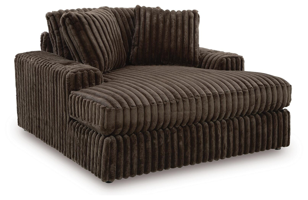 Ashley Midnight-Madness Onyx Oversized Chaise on sale at Bargains