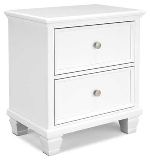 Ashley Fortman White Nightstand