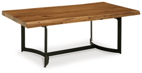 Ashley Fortmaine Brown Black Coffee Table