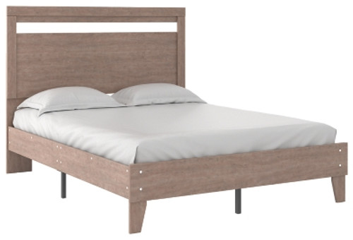 Ashley Flannia Gray Queen Panel Platform Bed