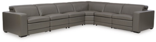 Ashley Texline Gray 7-Piece Power Reclining Sectional