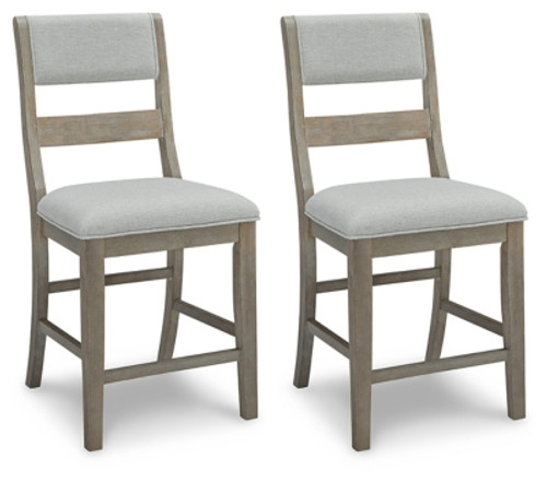 Ashley Moreshire Bisque Counter Height Bar Stool (Set of 2)