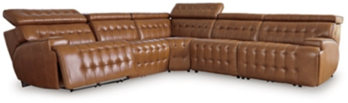 Ashley Temmpton Chocolate 5-Piece Power Reclining Sectional