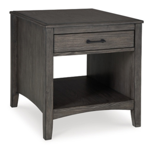 Ashley Montillan Grayish Brown End Table