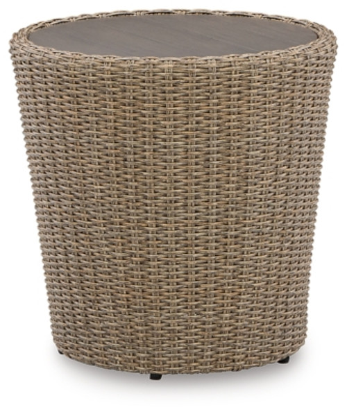 Ashley Danson Beige Outdoor End Table