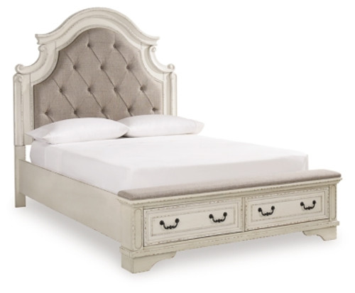 Ashley Realyn Two-tone Queen Upholstered Bed