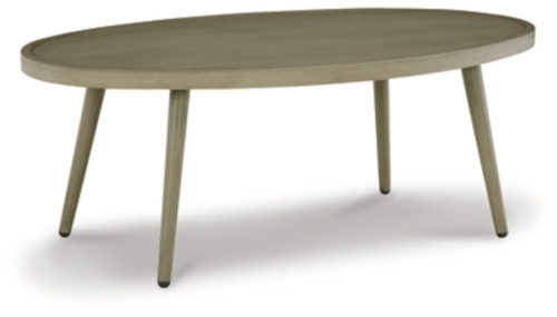 Ashley Swiss Valley Beige Outdoor Coffee Table