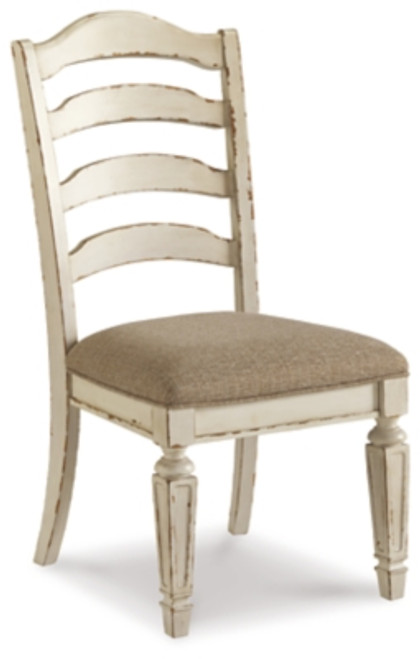 Ashley Realyn Chipped White Dining Chair (Set of 2)