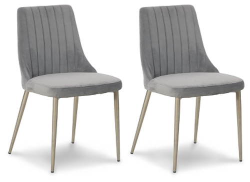 Ashley Barchoni Gray Dining Chair (Set of 2)