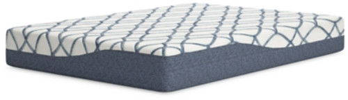 Ashley 10 Inch Chime Elite 2.0 White Blue Full Mattress